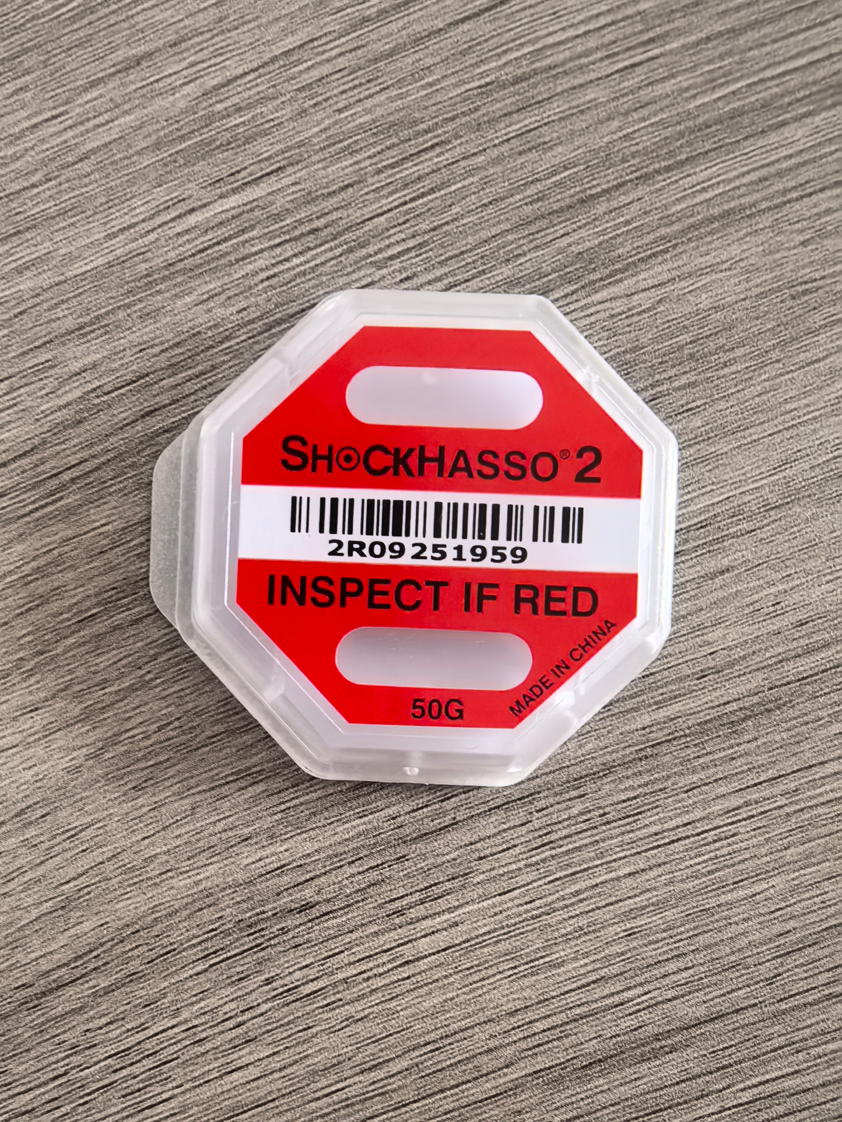 SHOCKHASSO®2 Anti-vibration label Second generation anti-vibration label